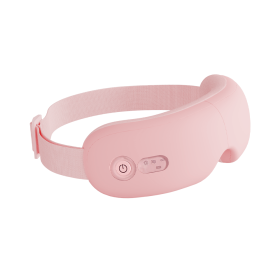 Smart Eye Mask For Dry Eyes With Warm Compress; Pink Eyes Massager With Heating Pad For Tired Eyes Relief - Pink