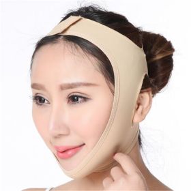 Elastic Face Slimming Bandage V Line Face Shaper Women Chin Cheek Lift Up Belt Facial Massager Strap Face Skin Care Tools Beauty - skin color L