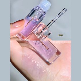 1/3Pcs Transparent Lip Gloss Crystal Jelly Mirror Liquid Lipstick Glitter Clear Moisturize Lip Tint Cosmetic For Lip Makeup Base - 1Pc 02