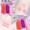 1/3Pcs Transparent Lip Gloss Crystal Jelly Mirror Liquid Lipstick Glitter Clear Moisturize Lip Tint Cosmetic For Lip Makeup Base - SetC