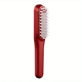 Rechargeable Portable Massage Comb for Hair Loss Prevention and Strengthened Absorption - SZ-801 Red