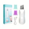 Ultrasonic Facial Cleansing Brush - Deep Cleansing and Blackhead Removal with Vibration Massage - White