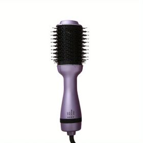 3-in-1 Hair Dryer Brush - Straighten and Style Your Hair with Hot Air Brush - Perfect for Damage-Free Hair Care - Purple