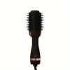 3-in-1 Hair Dryer Brush - Straighten and Style Your Hair with Hot Air Brush - Perfect for Damage-Free Hair Care - black