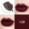 Lazy Lipstick Matte Lazy Lipstick Beauty Waterproof Long-Lasting Lip Liquid Lipstick Lip Gloss Makeup Lipstick Moisturizing Lip Gloss Pack - #12