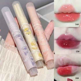 6-color Lustrous Lip Gloss with Dewy Finish - Transparent, Plumping, Moisturizing, Anti-Dryness - Enhance Your Lips' Natural Beauty - 04+05+06 Color N