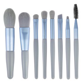 8pcs/set Professional Multi-Functional Makeup Brushes Makeup Kit, Foundation Brush, Powder Concealers Eye Shadows Blush Make Up Brushes - Blue