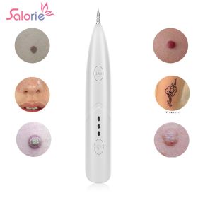 Pen Salon Plasma Pen Black Dots Vacuum Cleaner Laser Freckle Removal Machine Skin Mole Dark Spot Face Wart Tag Tattoo Remover - White