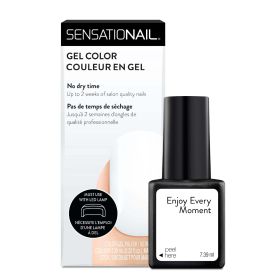 SensatioNail Gel Nail Polish (White), Enjoy Every Moment, 0.25 fl oz - SensatioNail