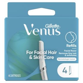 Gillette Venus Female Dermaplaning Razor Replacement Heads, 4 Refills - Gillette