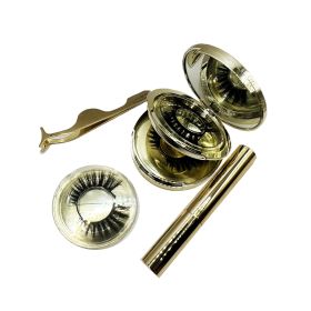 Gilded Glamour 3-in-1 Magnetic Eye Lashes Makeup Collection(3 Pairs) - COLD