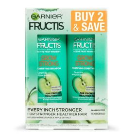 Garnier Fructis Fortifying Shampoo and Conditioner Set with Ceramide;  Apple;  12.5 fl oz - Garnier