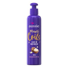 Aussie Miracle Coils Leave-In Moisturizer with Macadamia Nut Oil;  8.5 fl. oz - Aussie