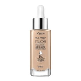 L'Oreal Paris True Match Hyaluronic Tinted Serum Foundation Makeup;  Light 2-3;  1 fl oz - L'Oreal Paris