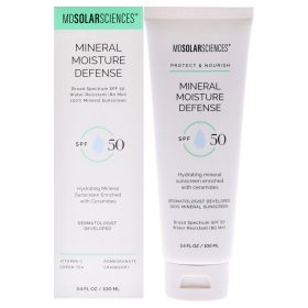 Mineral Moisture Defense SPF 50 by MDSolarSciences for Unisex - 3.4 oz Sunscreen - Unisex - 3.4 oz