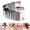 A set of 32 black makeup brushes; suitable for full makeup; blush; concealer; gloss and lip brush; girly beauty tool (without bag) - default