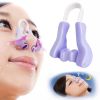 Magic Nose Shaper Clip Nose Lifting Shaper Shaping Bridge Nose Straightener Silicone Nose Slimmer No Painful Hurt Beauty Tools - Pink - 2Pcs