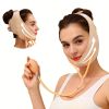 Rejuvenate Your Skin Instantly with the Adjustable V Line Face Mask - Face Lifting Strap, Double Chin Reducer, and Face Lifting Belt! - Pink