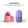 Facial Ice Cube Mold Silicone Freezing Beauty Swelling Face Massager Moisturizing Washable Oven Icing Mould Pink - Pink