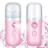 Portable Nano Facial Mist - Handy Steamer for Hydrating and Mist Hand Eyelash Extensions - 30ml USB Mist Handy Steamer for Facial Hydrating - Blue