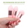 3pcs Professional Makeup Sponge Set with Handle - Blend Foundation and Concealer Effortlessly with Wedge Shaped Beauty Blender - Rose Color