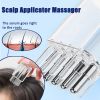 Liquid Guide Scalp Massager for Hair Growth - Healthy Scalp and Hair with Massage Comb - White