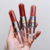 KIKO Make up Lip Oil Lip Glaze Non-Fading Lipsticks Makeup Gloss Milk Tea Mirror Transparent Lip Color Double Headed Lip Gloss - 128