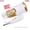 Hair Blow Dryer Lightweight Conditioner Cord Keeper Hair Dryer Ionic Men Women Blower 1875W Ceramic Quiet Styling Pik 5 Core HD F - White