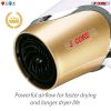 Hair Blow Dryer Lightweight Conditioner Cord Keeper Hair Dryer Ionic Men Women Blower 1875W Ceramic Quiet Styling Pik 5 Core HD F - White