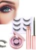 Pink Dream 3-IN-1 Magnetic Eyelash Set and Toolkit - C