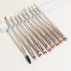 12 Pieces Kabuki Makeup Brushes Set Foundation Powder Blush Eyeshadow Concealer Cosmetics Beauty Tools - 14 Champagne