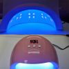 LED UV Nail Polish Dryer Lamp Smart Sensing Gel Nails Manicure Machine Light 54W - Pink