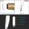 Hair Blow Dryer Lightweight Conditioner Cord Keeper Hair Dryer Ionic Men Women Blower 1875W Ceramic Quiet Styling Pik 5 Core HD F - White