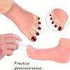 Flexible and Soft Silicone Prosthetic Manicure Tool for Nail Art Training and Practice - Left Foot