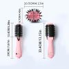 3-in-1 Hair Dryer Brush - Straighten and Style Your Hair with Hot Air Brush - Perfect for Damage-Free Hair Care - Pink