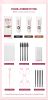 Lashes Eyebrow Tint Kit Professional Fast Perming Dye Brow Mascara Tattoo Cream Waterproof Long Lasting 60 to 90 Days - Black