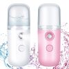 Portable Nano Facial Mist - Handy Steamer for Hydrating and Mist Hand Eyelash Extensions - 30ml USB Mist Handy Steamer for Facial Hydrating - White