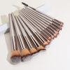 12 Pieces Kabuki Makeup Brushes Set Foundation Powder Blush Eyeshadow Concealer Cosmetics Beauty Tools - 14 Champagne