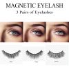 Gilded Glamour 3-in-1 Magnetic Eye Lashes Makeup Collection(3 Pairs) - COLD