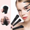 A set of 32 black makeup brushes; suitable for full makeup; blush; concealer; gloss and lip brush; girly beauty tool (without bag) - default