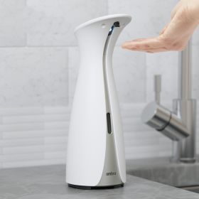 European Style Household Toilet Automatic Induction Soap Dispenser Bottle (Color: White)