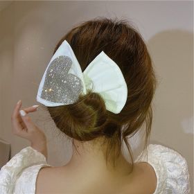 Elegant Women Deft Bun Hair Bands Crystal Magic Headband French Twist Make Easy To Use Hairpin Braider Maker Hair Accessories (Option: White-Love)