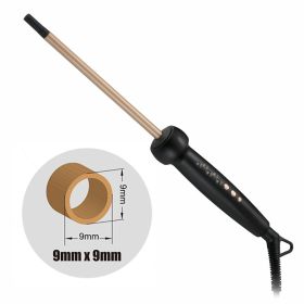 9mm Super Slim MCH Tight Curls Wand Ringlet Afro Hair Cu Rler (Option: Round Us)