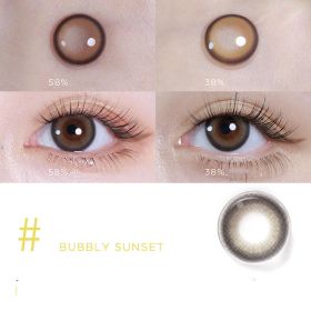 Mini Series Daily Color Contact Lenses (Option: Champagne Sunset-0Degree)