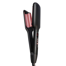 Ceramic Liquid Crystal Curling Iron Does Not Hurt Hair Wave Curling Iron Multi-gear Splint (Option: Black-EU)