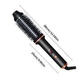 New Hair Curler And Straightener Dual-use Hair Curler (Option: Black Gold European Standard)