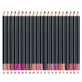 Lip Liner 3 In 1 Multifunctional Eyeliner Eyebrow Line 21 Color Wood (Option: 01Skymagenta)