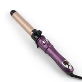 LCD Temperature Controlled Automatic Hair Curler (Option: Purple 28mm-EU)