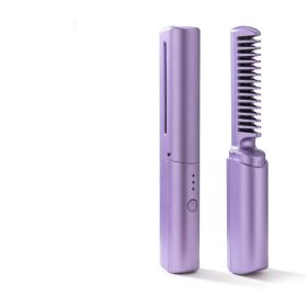 Straight Comb Artifact Ceramic Anion (Color: Purple)